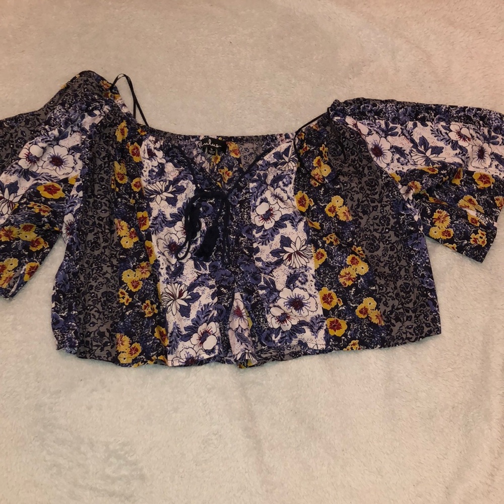 Lulus Floral Crop Top